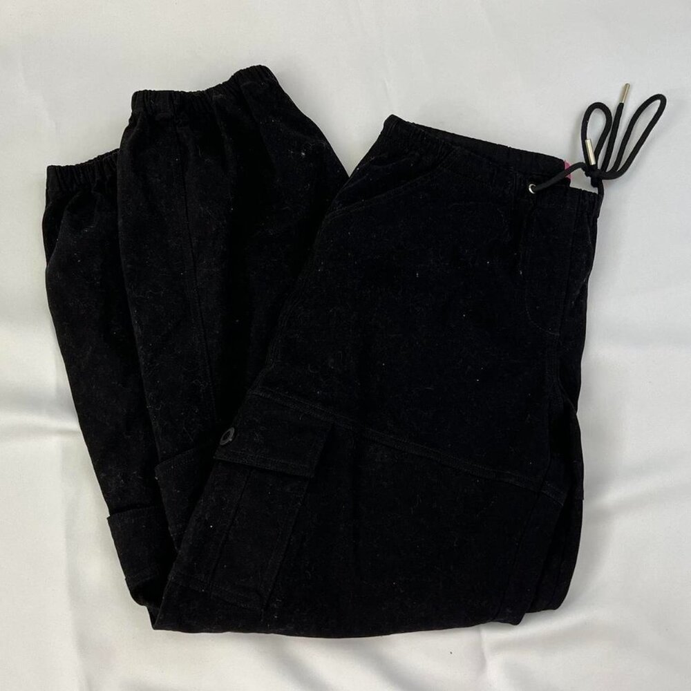 Edikted Women's Black Cargo Pants - Size Large